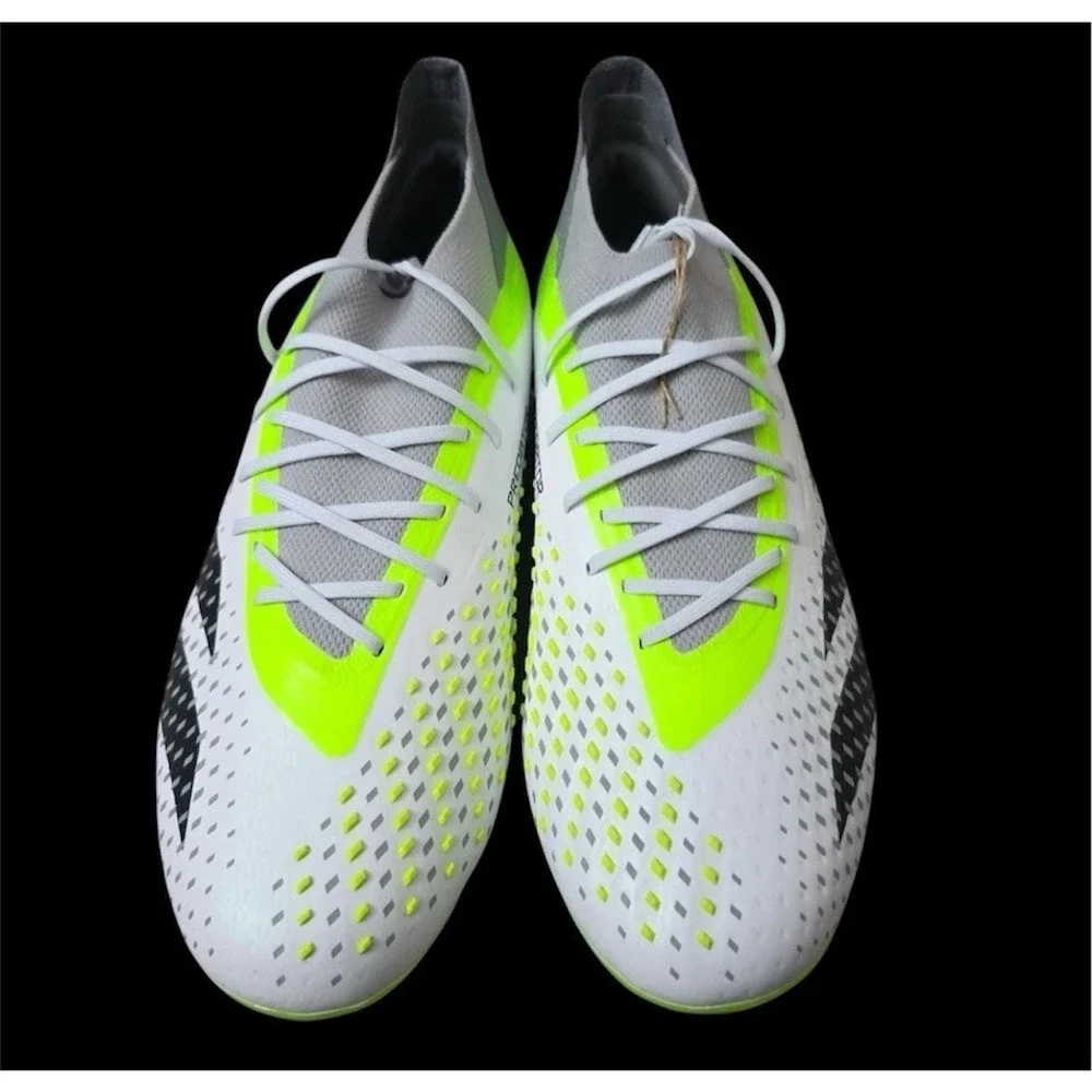 Adidas Predator Accuracy.1 FG White/Green Soccer Cleats Mens Size‎ 11 New GZ0035